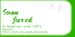 ivan jurek business card